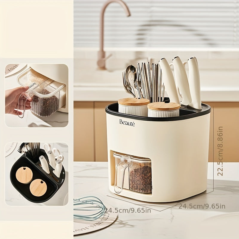 Chopstick Holder Punch Large Capacity Cutlery Storage Organizer