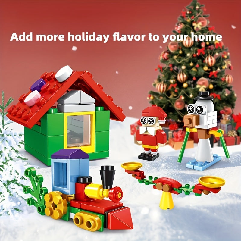 24 in 1 Christmas Advent Calendar Building Set - DIY Construction Toy Kit