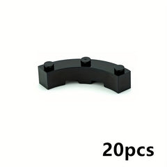20pcs Building Blocks Technical Parts DIY Accessories 4x4 Curved Brick