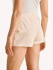 Women's Elastic Drawstring High Rise Shorts