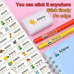 Custom Cartoon Name Tag Stickers Waterproof Labels Medium Size 3.0x1.09 Cm