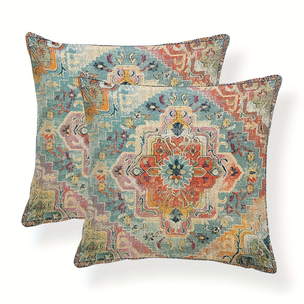2pcs Ethnic Persian Throw Pillow Covers