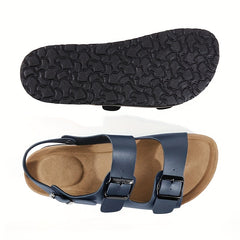 Men's Buckle Sandals Casual Non Slip Shoes Open Toe Shoes For Outdoor Beach