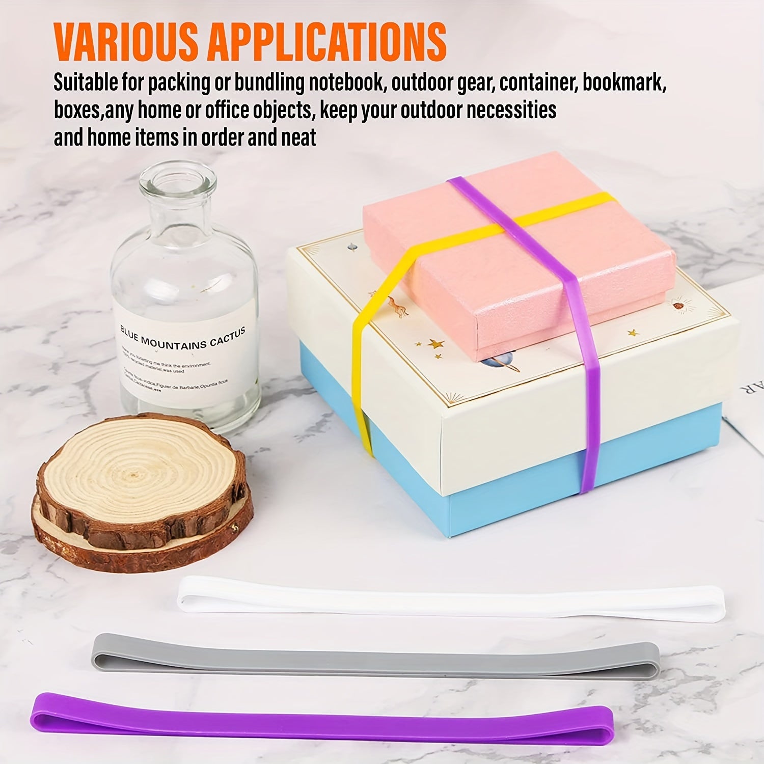 3pcs Rubber Band For Yoga Mat Storage Elastic Band Packaging Binding