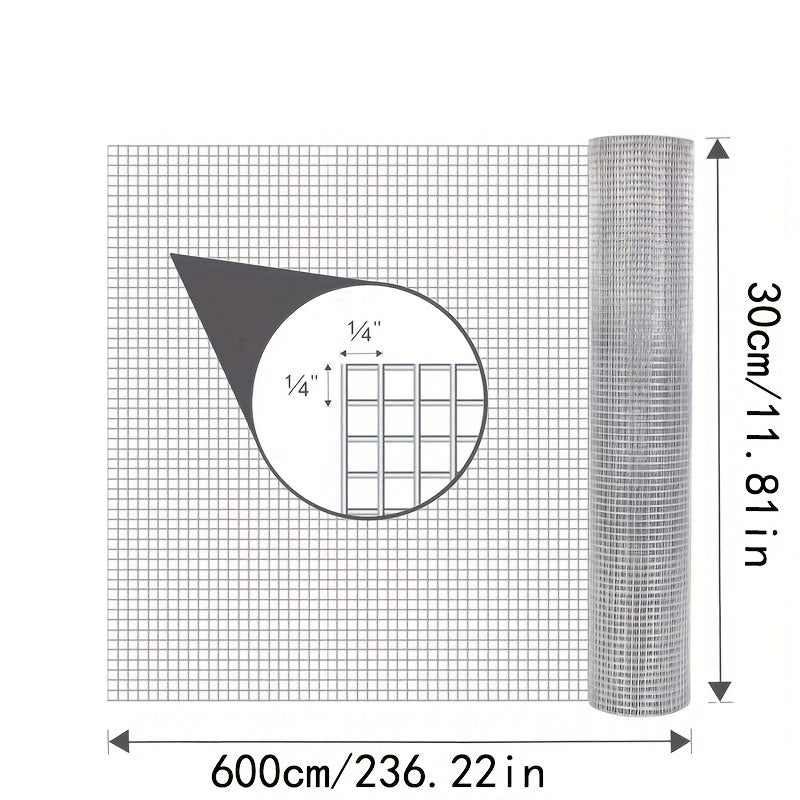 1pc 2 54 10 Hardware Cloth 19x19 68ft Welded Galvanized Wire Fence