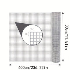 1pc 2 54 10 Hardware Cloth 19x19 68ft Welded Galvanized Wire Fence