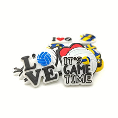 16pcs Volleyball Shoe Charms Decoration For Teens Men Women Boys And Girls