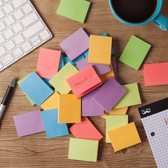 Sticky Notes 3x5 Bright Colors Self Stick Pads 16 Pack 75 Sheets Pad