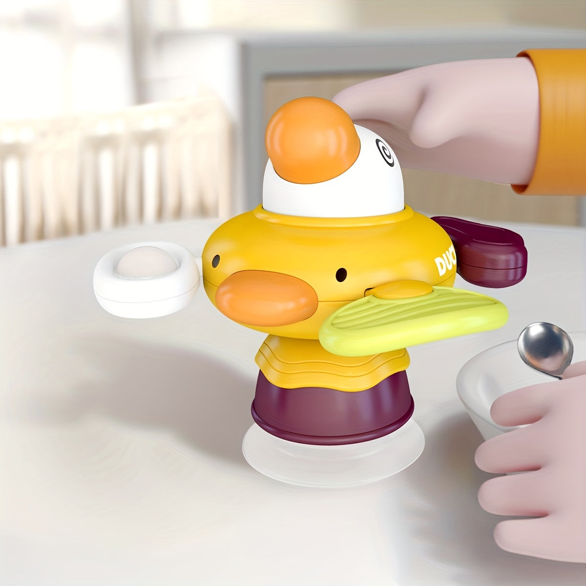 Baby Spinner Toy Rotating Suction Cup Spinning Top Animal Spin Sucker