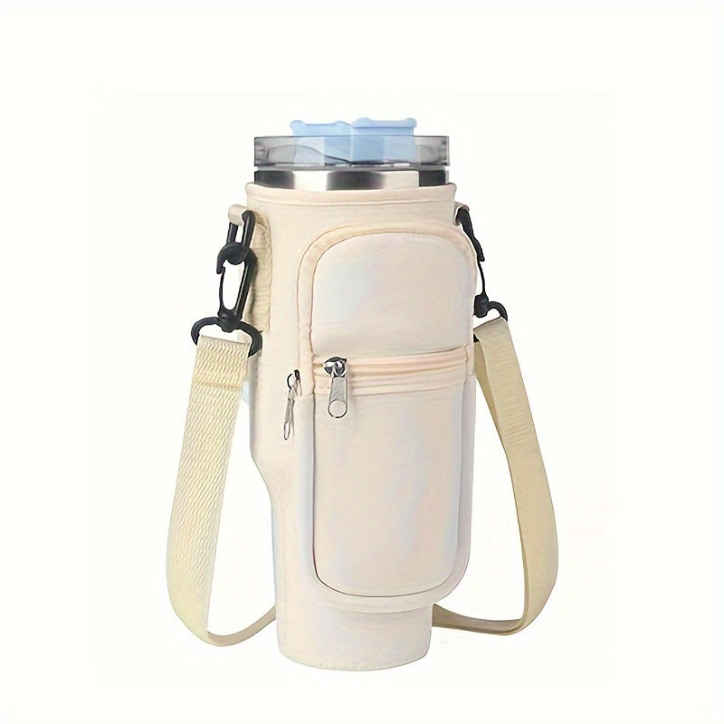 Neoprene Water Bottle Carrier Bag for 40oz Cup with Adjustable Strap