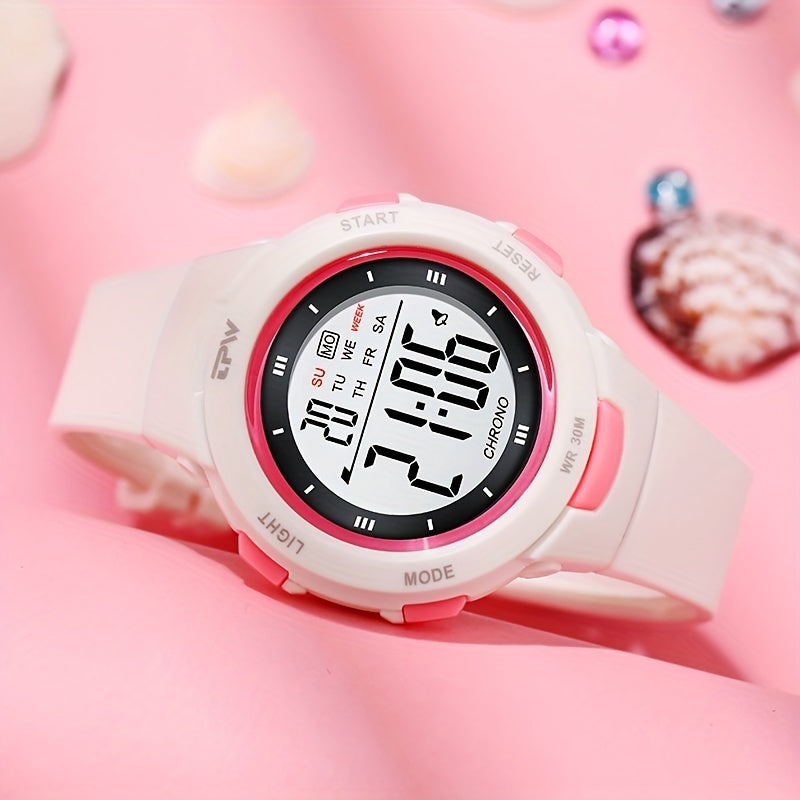 Kids Digital Sport Watches for Girls Waterproof Child Wrist Watch