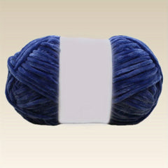 2 Rolls Velvet Yarn Crochet Thread DIY Craft Thick Wool Hook Needle 80M