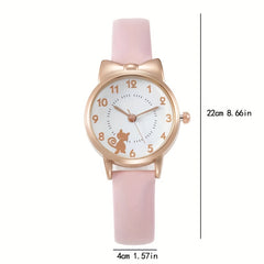 Kids Anti-fall Cartoon Quartz Watch Stainless Steel