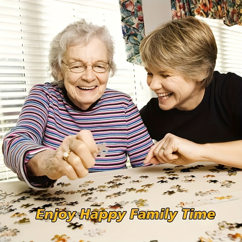 1000 pcs Feather & Golden Challenge Jigsaw Puzzle for Adults & Family