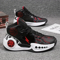 Men's Camo High Top Basketball Shoes Outdoor Sneakers