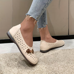 Women's Hollow Out Flat Slip-On Soft Sole Shoes