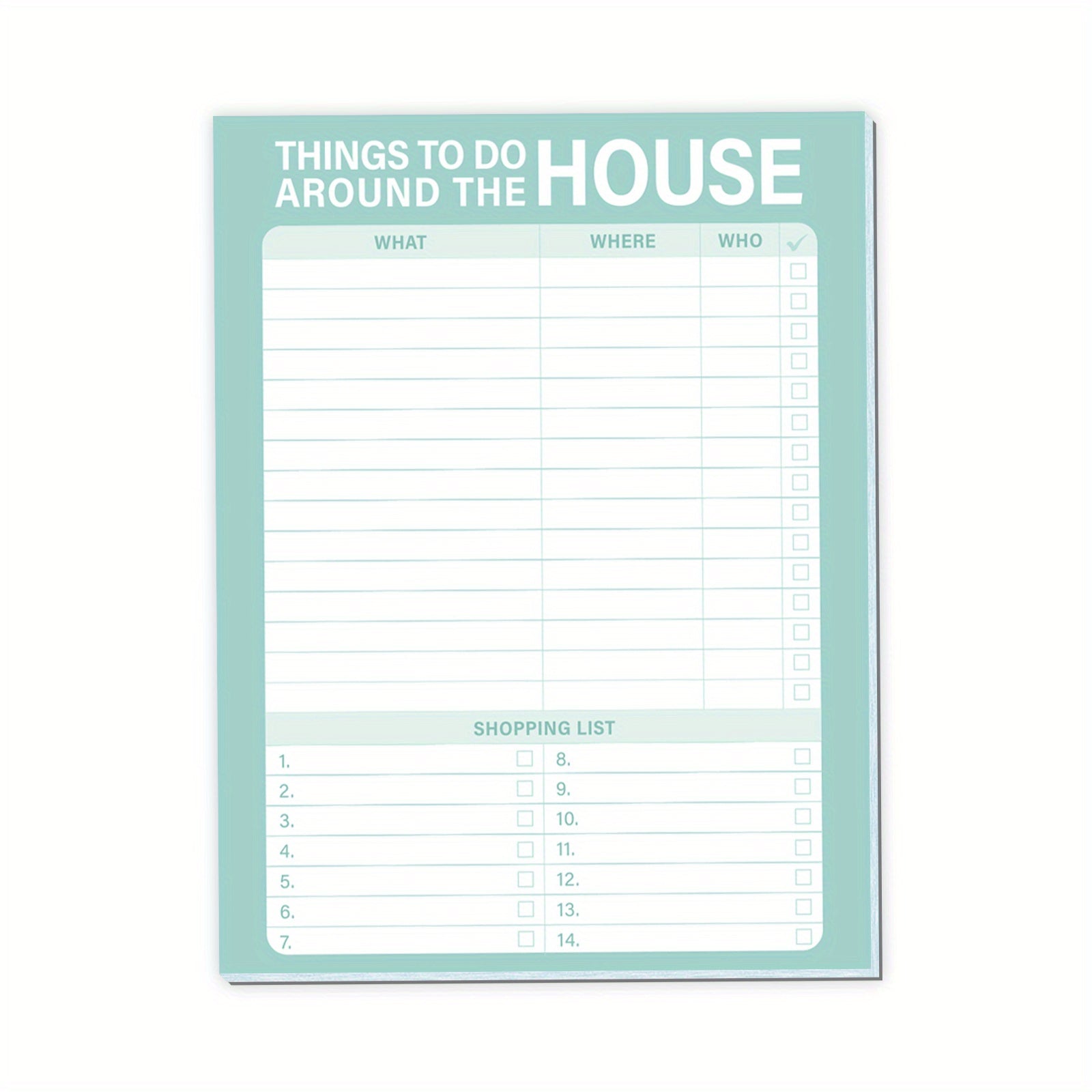 Green Small Fresh Magnetic Family To Do Planner For Fridge