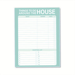 Green Small Fresh Magnetic Family To Do Planner For Fridge