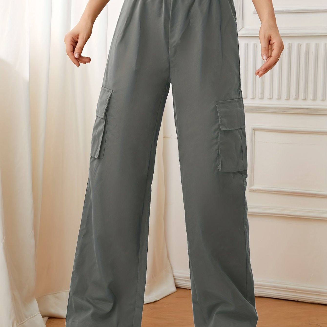 Wide Leg Cargo Pants for Women