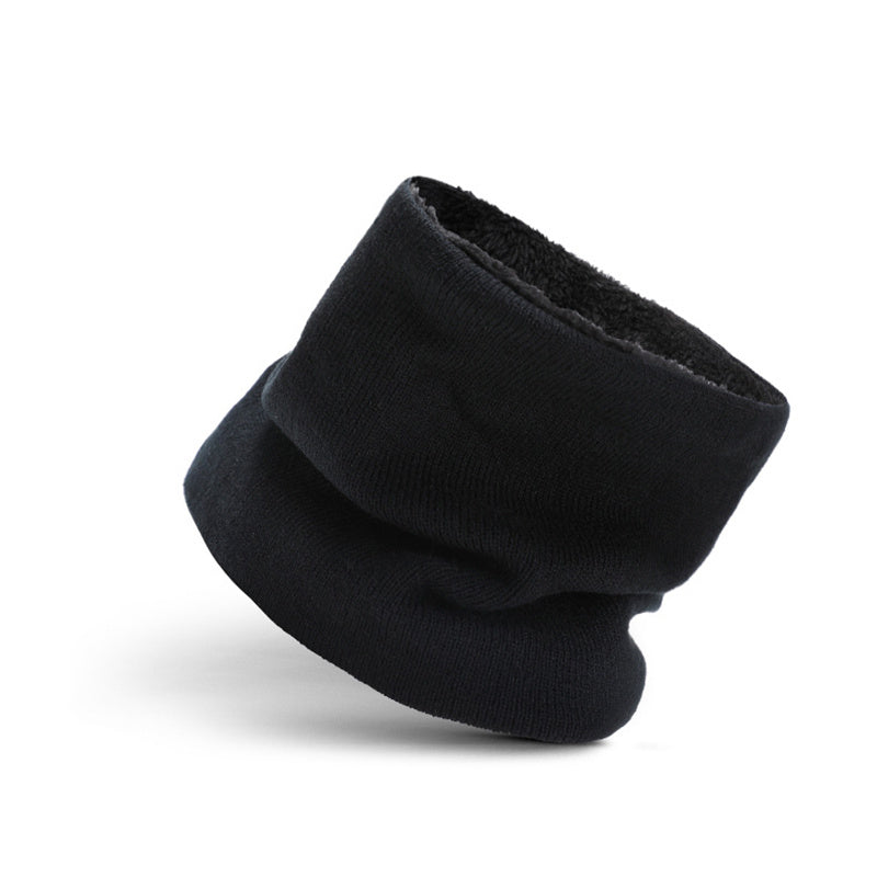 Men's Knitted Fleece Scarf Gloves Hat Set