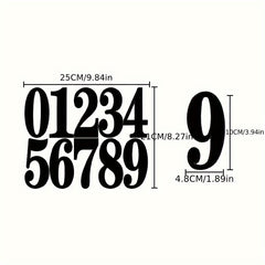 4 Sheets Large Waterproof Number Sticker Marker Label Classification