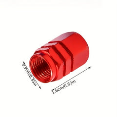 4pcs Aluminum Alloy Tire Valve Mouth Cover for Car Motorcycle Truck Bicycle