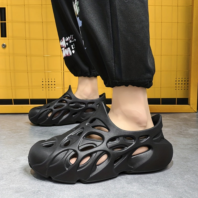 Men's Cut Out Clog Shoes Casual Outdoor Walking Shoes