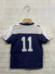 Boy's Short Sleeve T-Shirt with Jersey Print and Creative Pattern