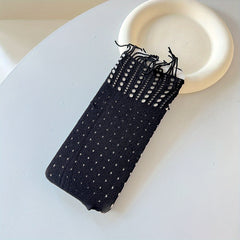 Girls Cotton Blend Knee High Stocking Tassel Lace Mid Tube Socks