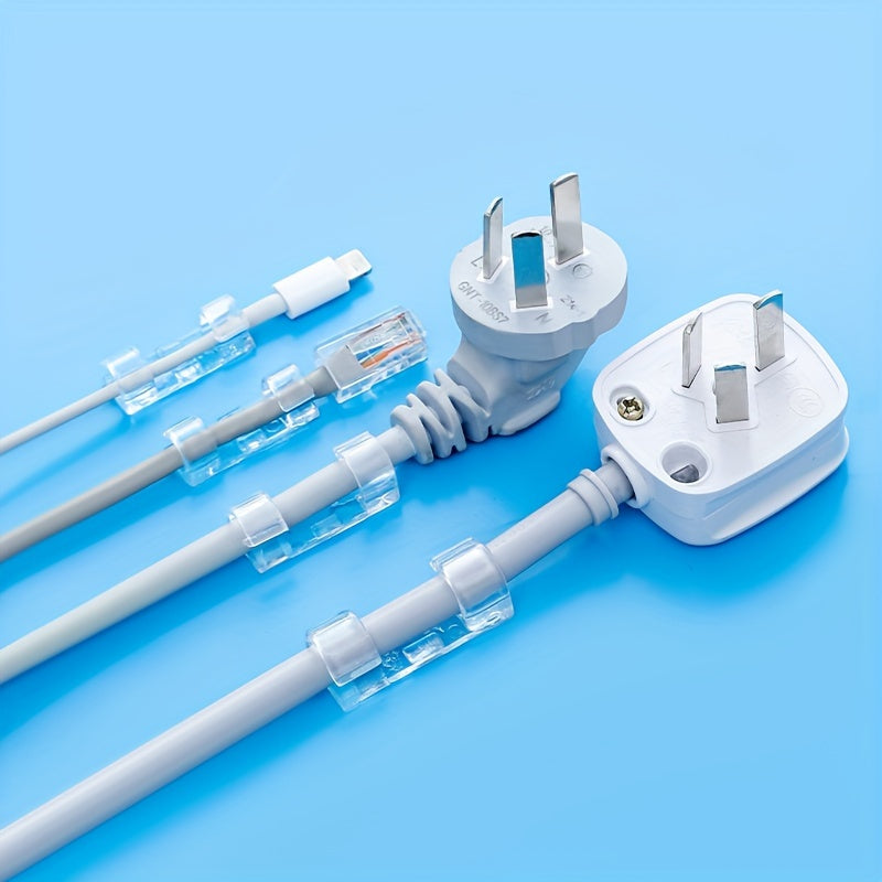 Cable Manager Wire Holder No Punching Self-adhesive Network Cable Clip