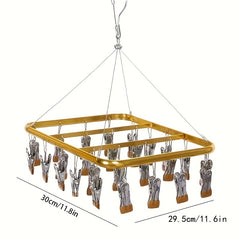 Aluminum Drying Rack Sock Rack Anti-slip Clip Hanger