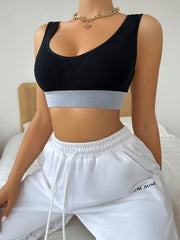 Colorblock Sports Bra Comfy & Breathable Stretch Intimates