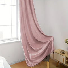 Grommet Top Velvet Curtains for Bedroom Living Room