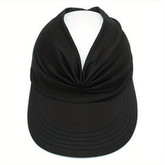 Ponytail Sunscreen Pleated Visor Hat UV Protection Sun Hats Women