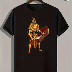 Soldier Print Men's Graphic T shirt Casual Comfy Tees For Summer