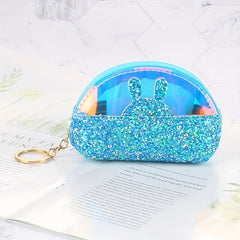 Transparent Sequin Jelly Coin Purse for Girls