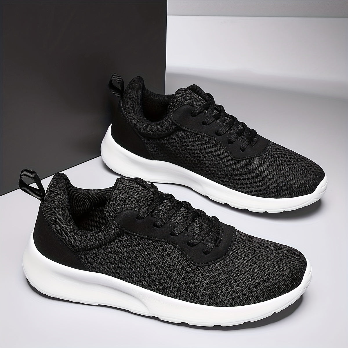 Soft Thick Bottom Mesh Breathable Flying Woven Shoes