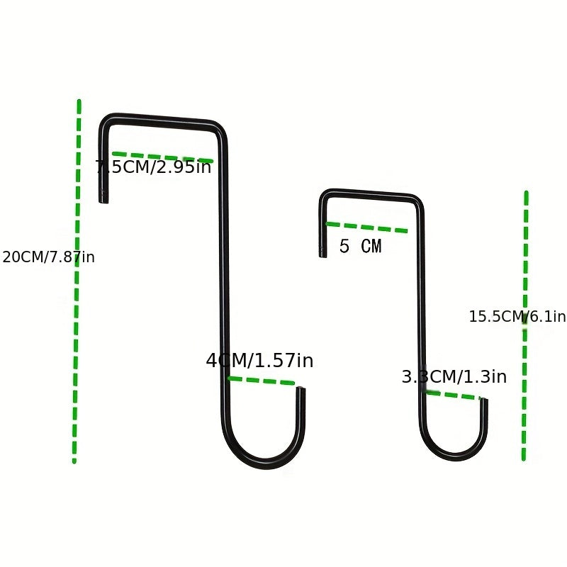 Stainless Steel Fence Hooks - Perfect for Hanging Flower Pots & Lights