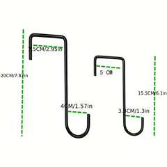 Stainless Steel Fence Hooks - Perfect for Hanging Flower Pots & Lights