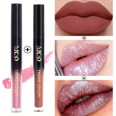 Matte Non Stick Cup Lip Glaze Lipstick & Liquid Eyeshadow Dual Use
