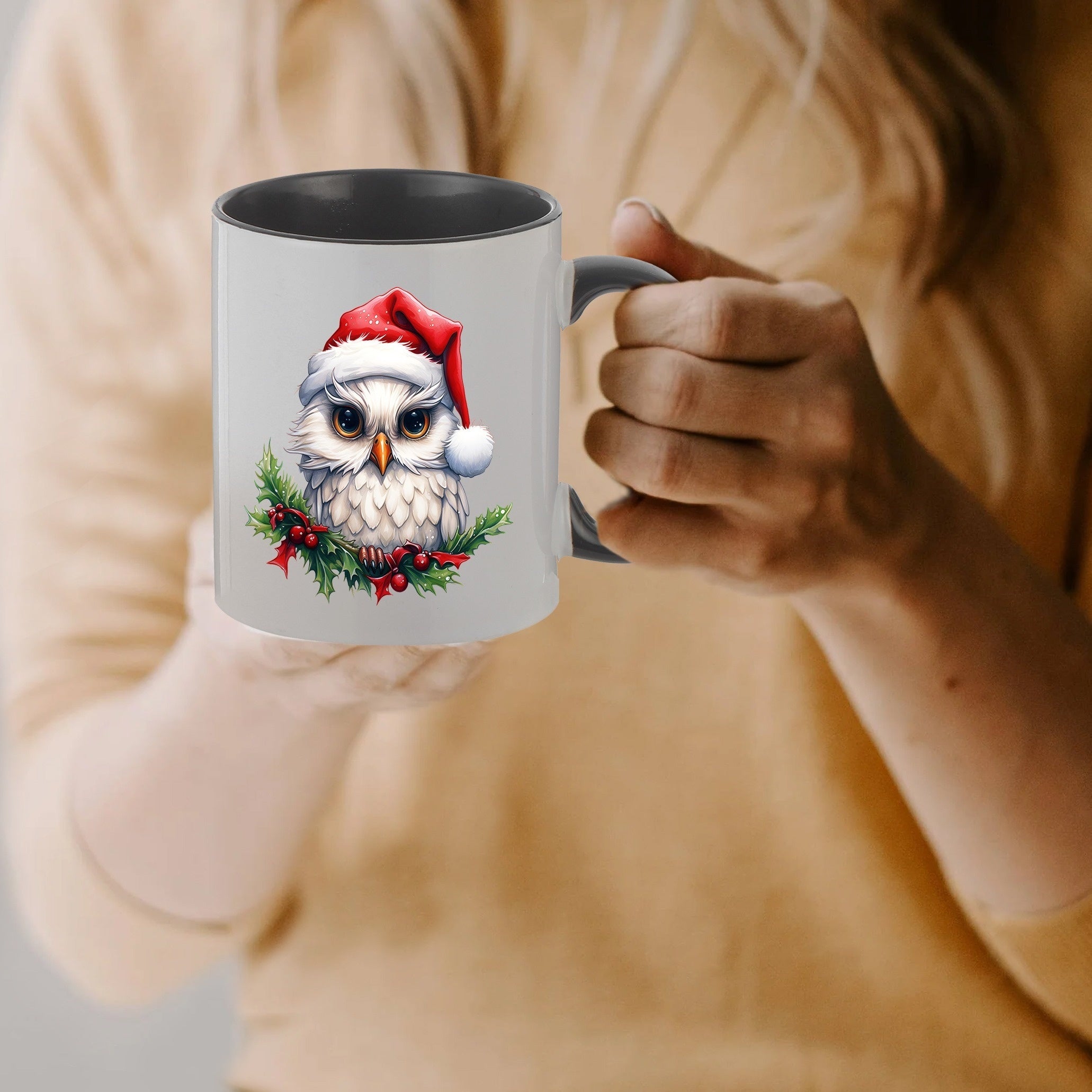 11oz Owl Printed Coffee Mug Cup Christmas Ceramic Mug