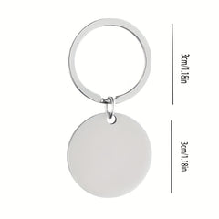 NEVER UNDERESTIMATE Inspirational Keychain Metal Key Ring