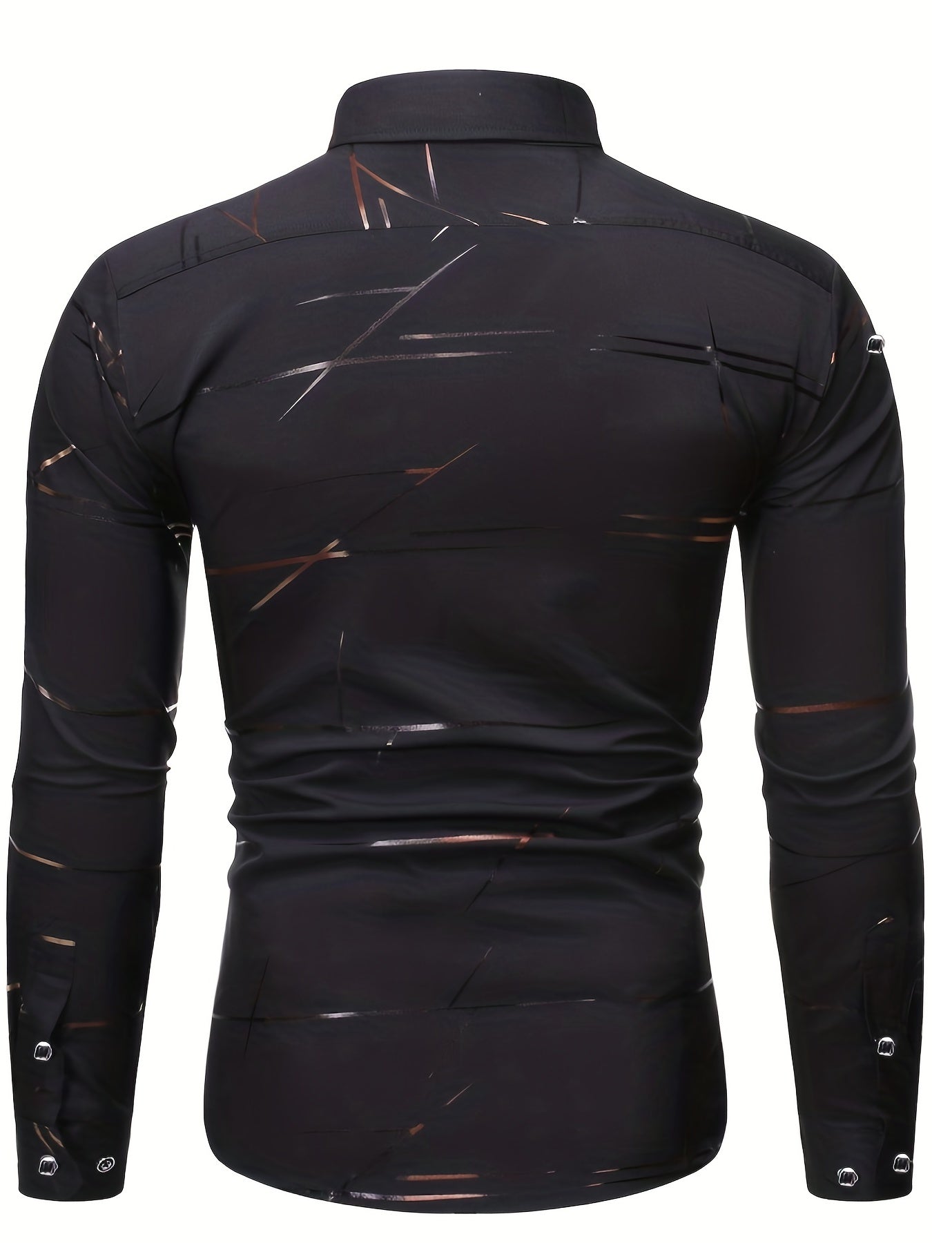 Stylish Pattern Men's Casual Long Sleeve Shirt - Summer Fashion
