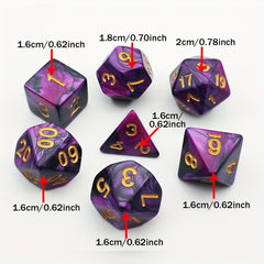 7pcs Party Polygon Dice Set Funny Games For Family Gatherings