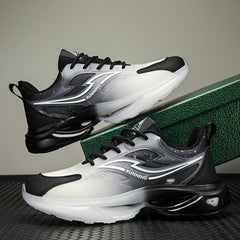 Men's Gradient Lace up Sneakers Athletic Shoes