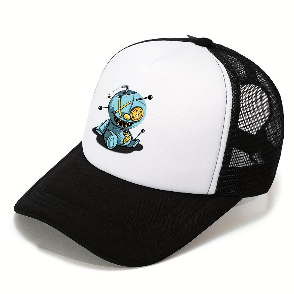 Outdoor Sunshade Baseball Cap Men's Cartoon Print Hat
