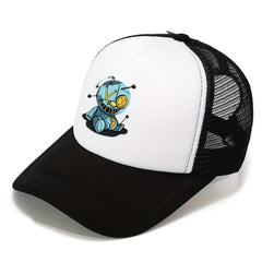 Outdoor Sunshade Baseball Cap Men's Cartoon Print Hat