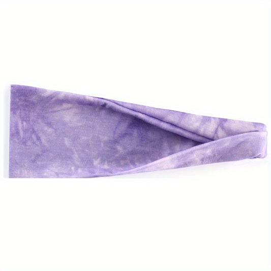 Tie Dye Wide Boho Headband for Women