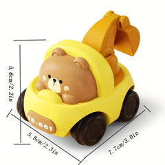 2pcs Animal Racing Car Toy Set - Push Car Toys