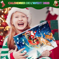 Christmas Countdown Calendar with 24 Surprise Animal Toy Cars